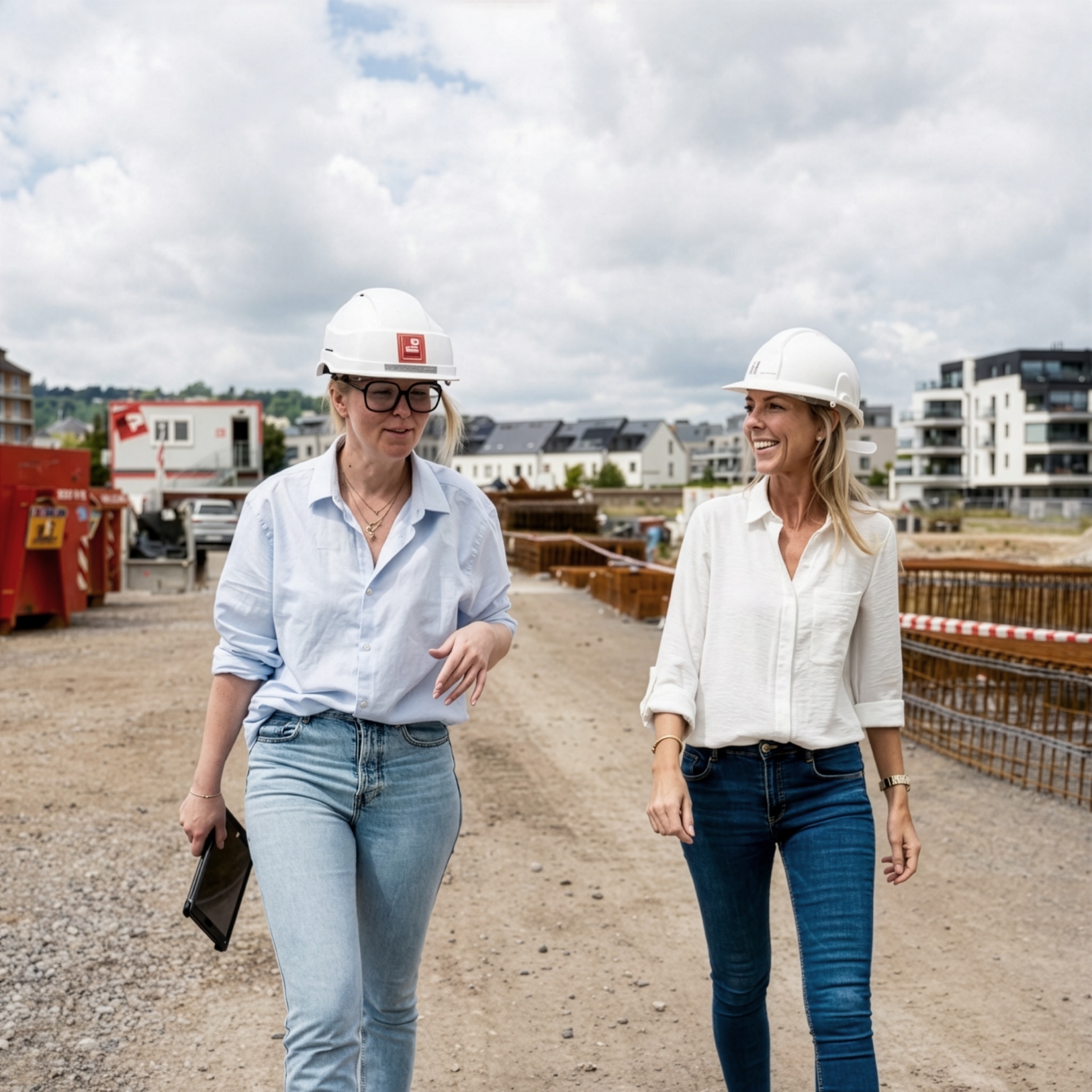 Parc d&rsquo;Enhaive &agrave; Jambes: le chantier progresse pour les r&eacute;sidences Ambre et Topaze